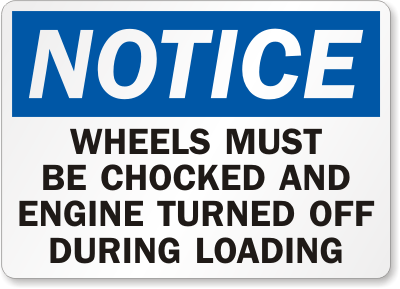 Chock Wheel Sign 37