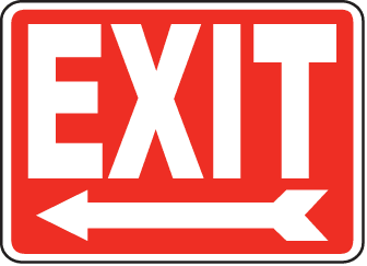 Exit Entrance Sign 09
