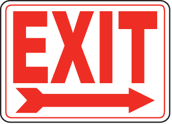 Exit Entrance Sign 10