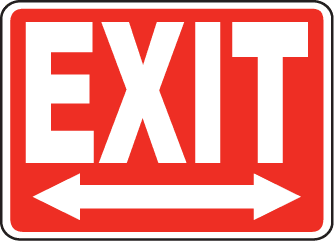 Exit Entrance Sign 12