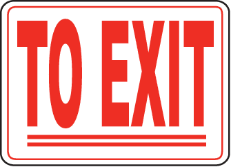 Exit Entrance Sign 14
