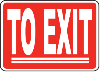 Exit Entrance Sign 15