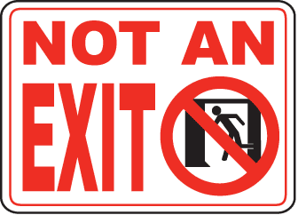 Exit Entrance Sign 19