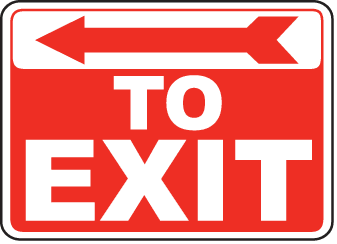 Exit Entrance Sign 23