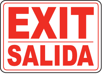 Exit Entrance Sign 25