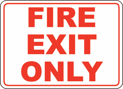 Exit Entrance Sign 32