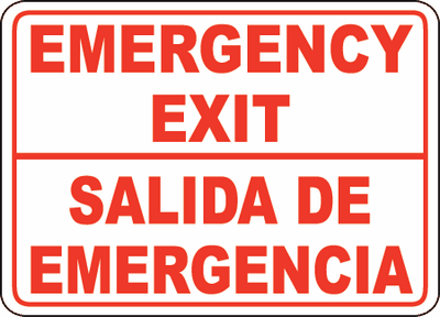 Exit Entrance Sign 50