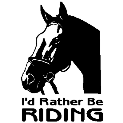 Rather Be Riding Decal 922