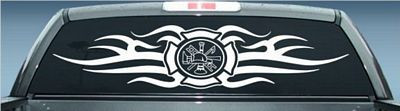Firefighter Rear Window Decal 2