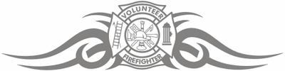 Volinteer Firefighter Rear Window Decal