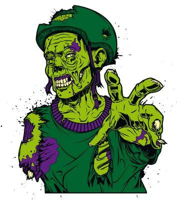 Walking Dead Zombie Sticker 34