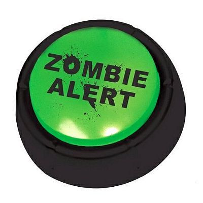 zombie alert button STICKER