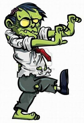 Zombie Guy Sticker Truck Decal