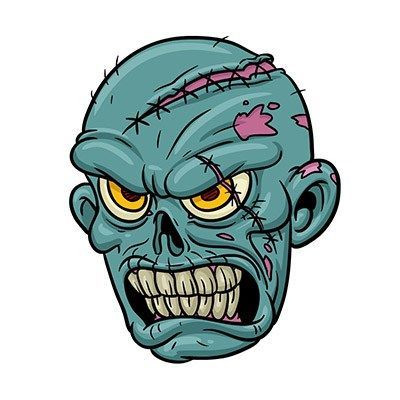 Zombie MAD HEAD Sticker