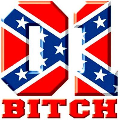 01 BITCH REBEL REDNECK DECAL