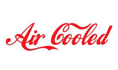 Air Cooled funny auto decal PAIR