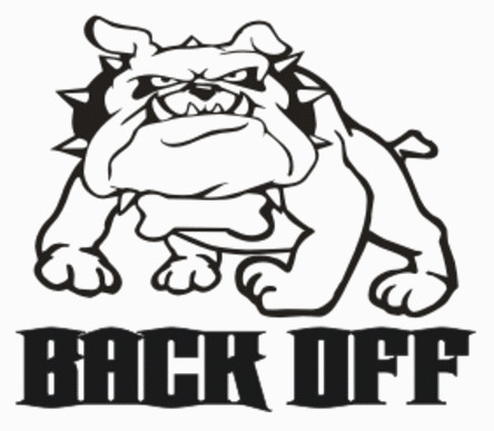 Back Off Car Decal 12