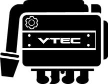 DOHC VTEC Motor Vinyl Decal Sticker