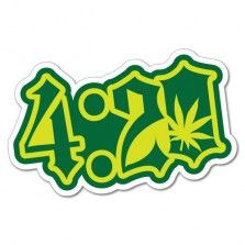 420 Marijuana Weed Sticker