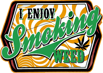 i enjoy smoking weed sticker 55