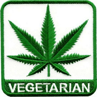Vegetarian Pot Leaf Sticker