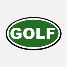 golf  oval sticker