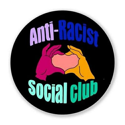 Anti Racist SOCIAL CLUB Round Sticker