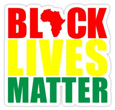 BLACK ALL LIVES MATTER RASTA STICKER