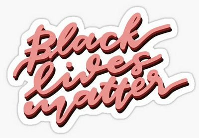 BLACK LIVES MATTER SCRIPT BUMPER STICKER