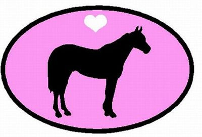Horse Decal 1 PINK