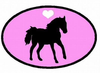Horse Decal 2 PINK