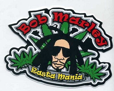 Rasta Mania Bob Marley Sticker