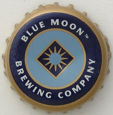 Blue Moon Bottle Cap Decal