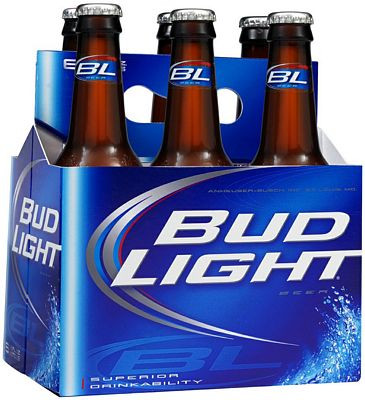 Bud Light Six Pack Decal