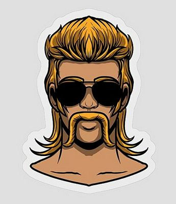 mullet pride redneck sticker  2