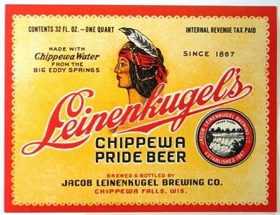 Leinenkugels Chippewa Pride Beer Label Decal