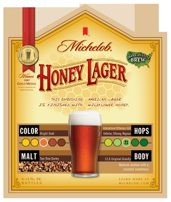 Michelob Honey Lager End Panel Decal