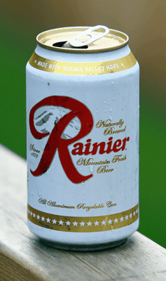 Rainier Beer Can Decal