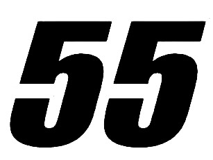 One Color, Two Digit Race Number Kit