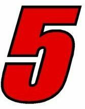 Two color, One Digit Race Numbner Kit