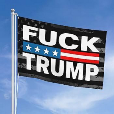 Fuck Trump Flag Sticker