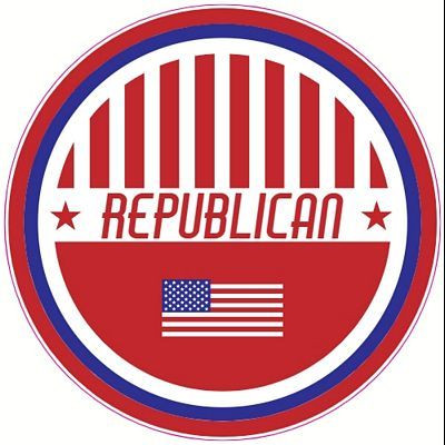 Republican Patriotic Circle Sticker