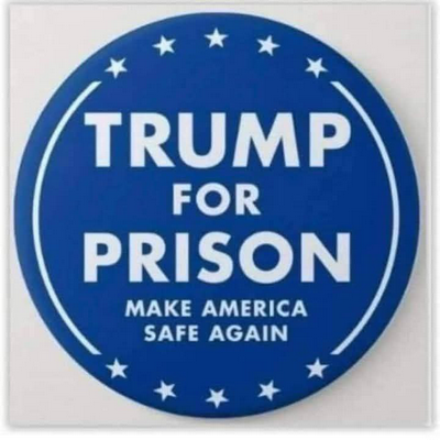 tRump for PRISON round sticker