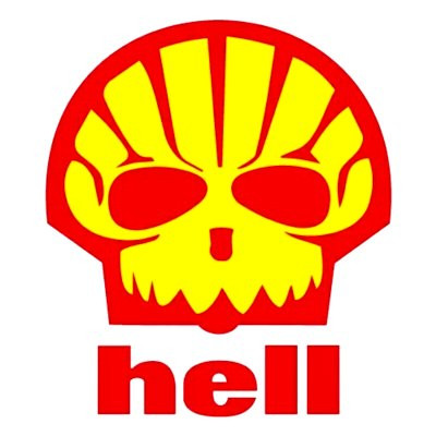 SHELL HELL Decal Vinyl Car Window Bumper Stikcer