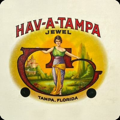 Hav-A-Tampa Cigarette Brand Logo Sticker