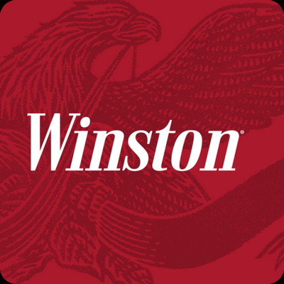 Winston Cigarette Brand Logo Sticker