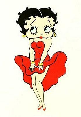 Betty Boop Cartoon Sticker 2597