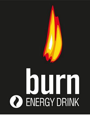 Burn Energy Drink Logo Sticker