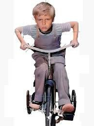 dennis the menace on trike Sticker