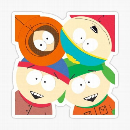 South Park 4 Buds Sticker